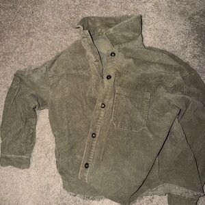 Olive Corduroy Shacket